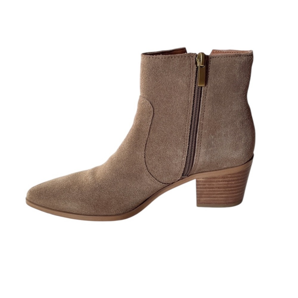 Franco Sarto Shaina taupe suede ankle boots size 8 - Picture 4 of 8